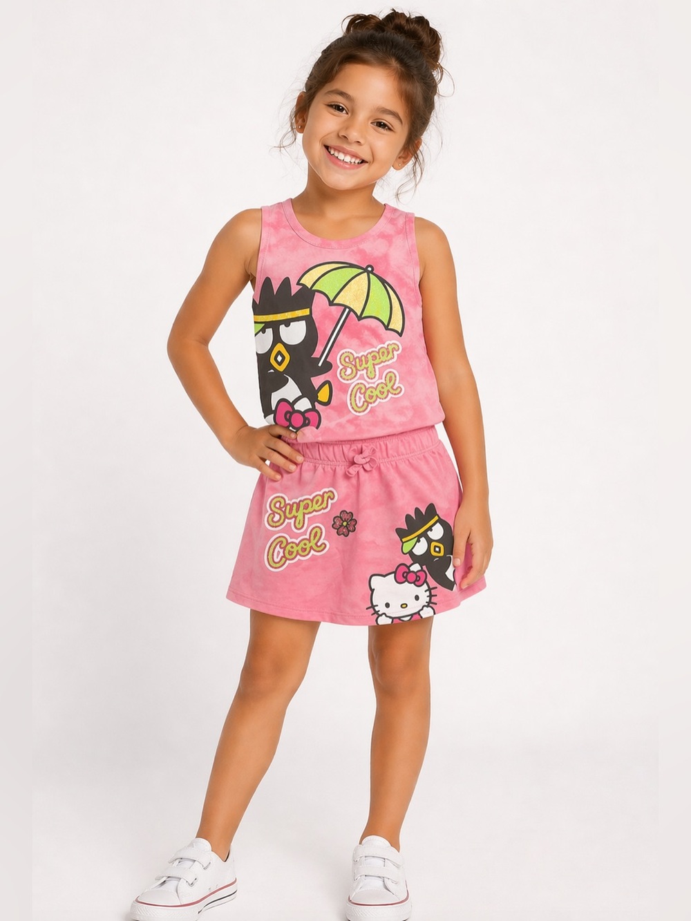 Girls Hello Kitty 2 Piece Summer Outfit M 7-8